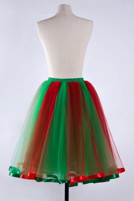 Women's Ball Gown Mini Rainbow Tulle Cute Party Dress_12