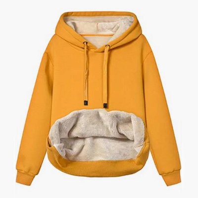 Casual Warm Streetwear Fleece Hooded Sweatshirt_15