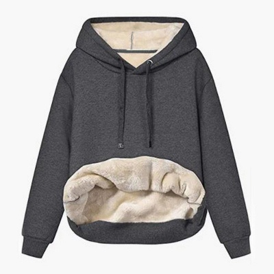Casual Warm Streetwear Fleece Hooded Sweatshirt_7