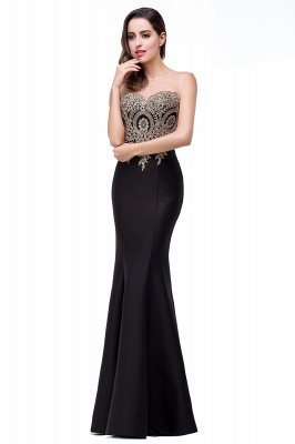 Mermaid Floor-Length Sheer Prom Dresses with Rhinestone Appliques_22