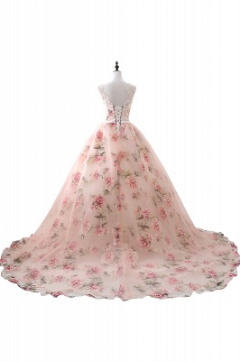 Vintage Organza Ball Gown Sweetheart Evening Dresses_6