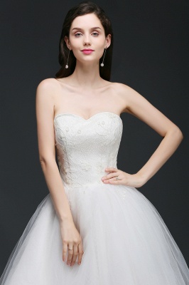 Hi-Lo Tulle A-line Lace Wedding Dress_6