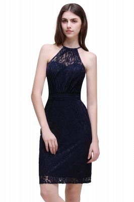 Elegant Short Sheath Halter Lace Prom Dress_2