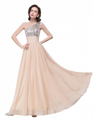 A-line Floor-length Chiffon Evening Dress with Sequined_8