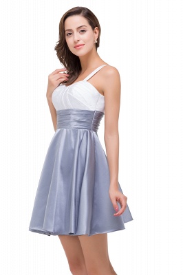 Short A-line Sleeveless Sweetheart  Chiffon Prom Dresses_7
