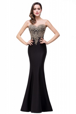 Mermaid Floor-Length Sheer Prom Dresses with Rhinestone Appliques_20