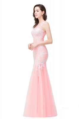Lace Mermaid Sleeveless Maxi Long  Prom Dress_8