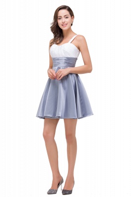 Short A-line Sleeveless Sweetheart  Chiffon Prom Dresses_8