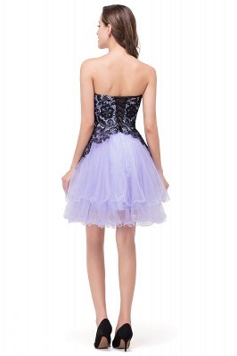 Sweetheart Strapless Short A-line Prom Dresses_3