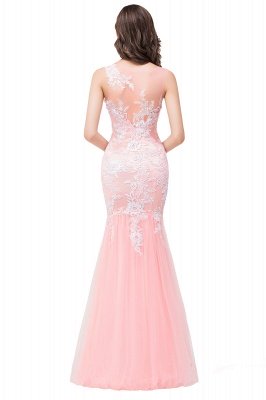 Lace Mermaid Sleeveless Maxi Long  Prom Dress_7