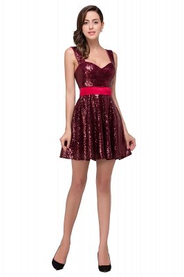 A-line Sweetheart sequins  Prom Dress_2