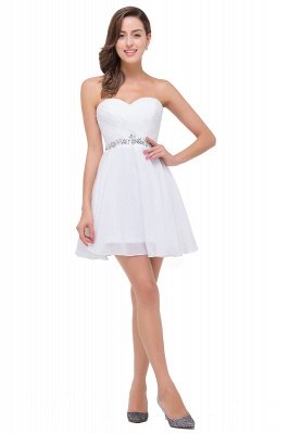 Short A-line Sweetheart Prom Dresses with Beadings_1